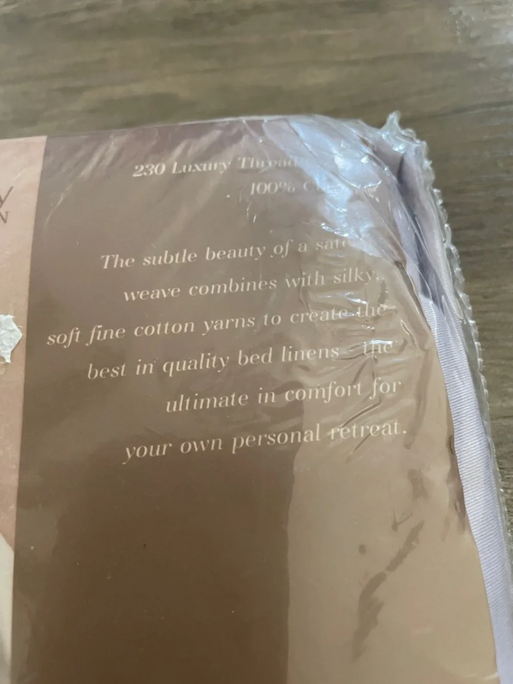 Vtg JCP Home collection 230 count soft lilac silky Sateen weave twin flat Sheet